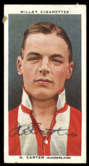 Wills - 'Association Footballers' (1935) - H. Carter (Sunderland) **SIGNED**
