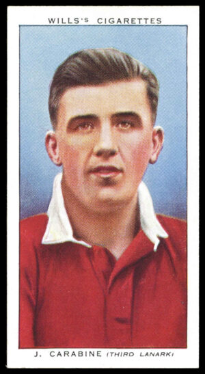 Wills - 'Association Footballers (Irish)' (1939) - #10 - J. Carabine (Third Lanark)