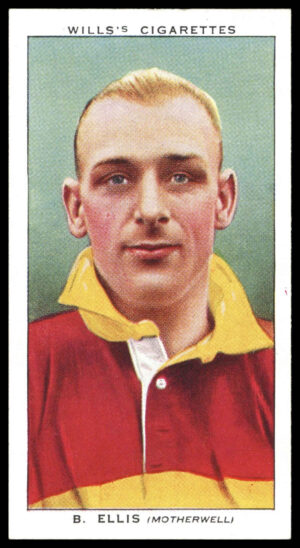 Wills - 'Association Footballers (Irish)' (1939) - #18 - B. Ellis (Motherwell)