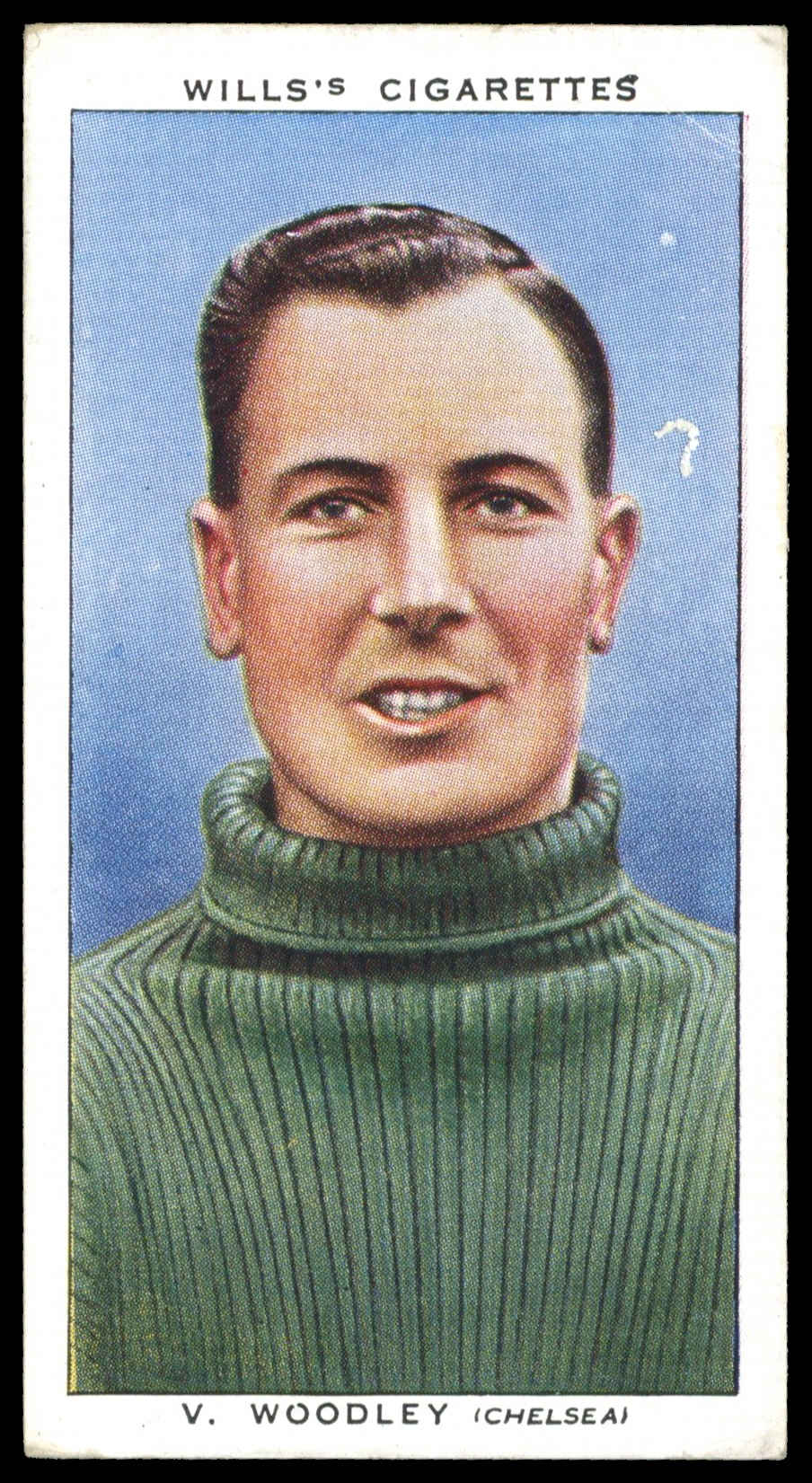 Wills - 'Association Footballers (Irish)' (1939) - #49 - V. Woodley (Chelsea) Wills - 'Association Footballers (Irish)' (1939) - #49 - V. Woodley (Chelsea)