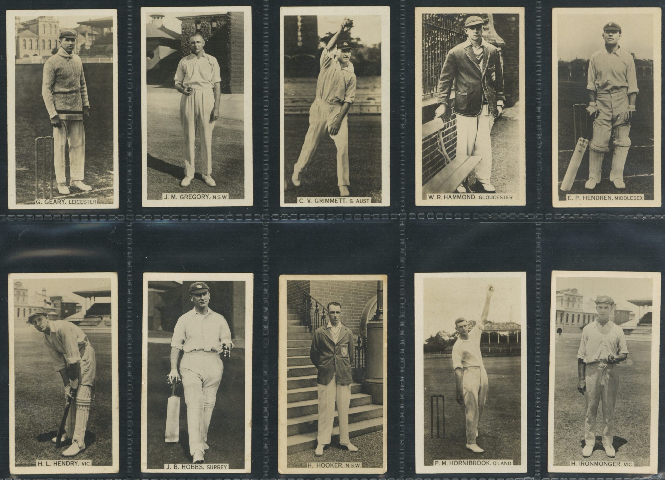 Wills Overseas - 'Cricket Season 1928-29' (1928) - Complete Set Wills Overseas - 'Cricket Season 1928-29' (1928) - Complete Set