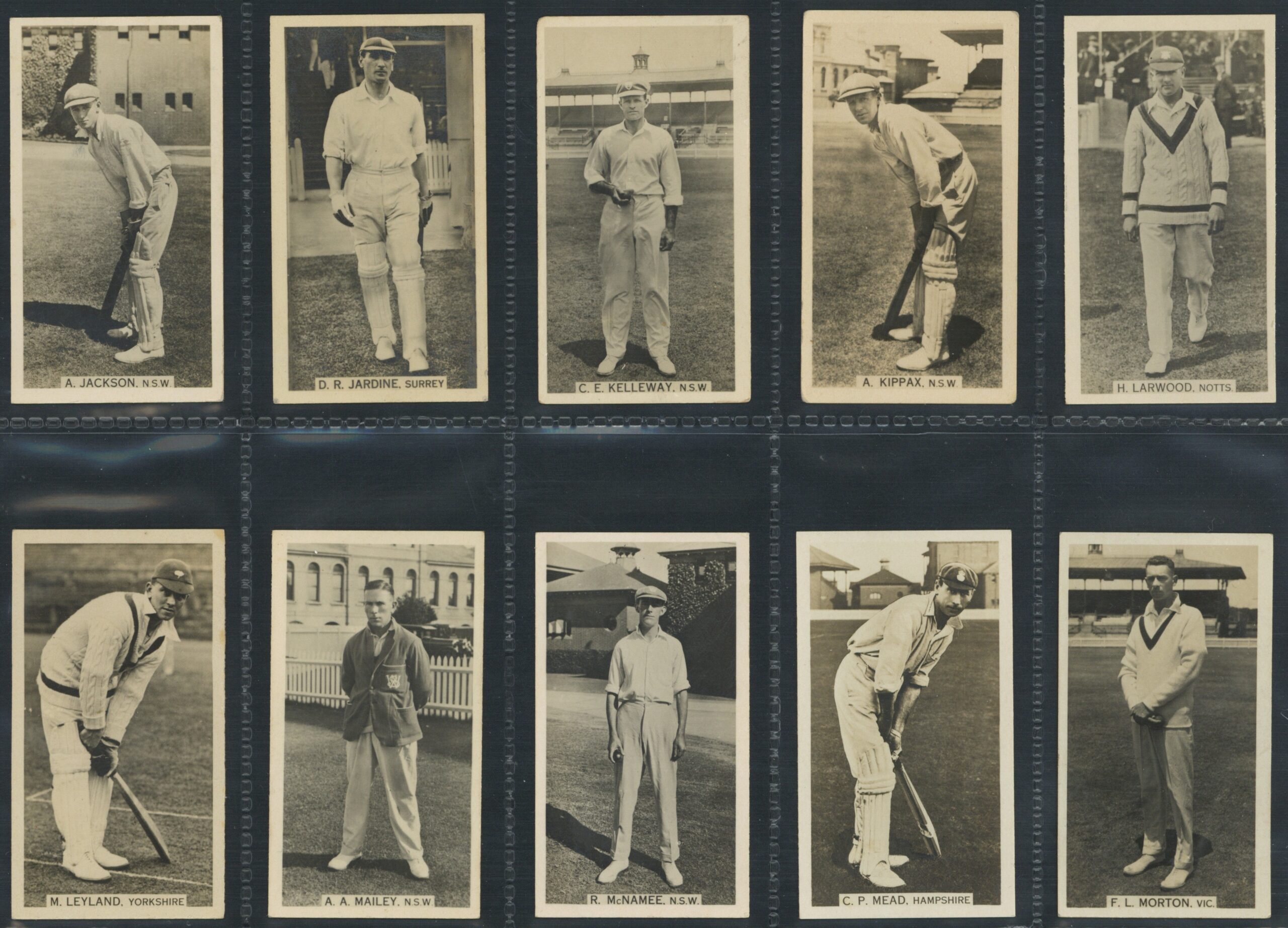 Wills Overseas - 'Cricket Season 1928-29' (1928) - Complete Set Wills Overseas - 'Cricket Season 1928-29' (1928) - Complete Set
