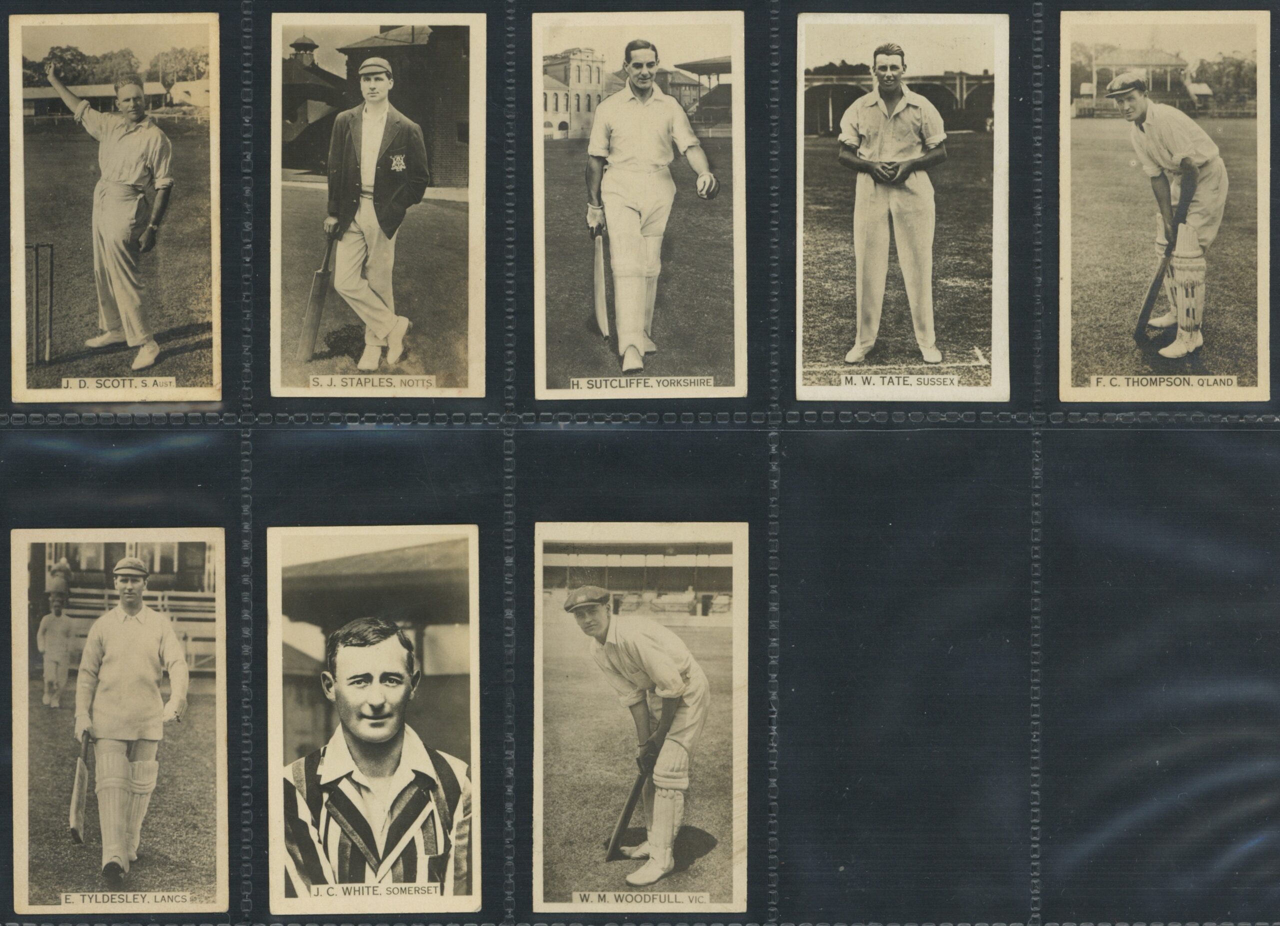 Wills Overseas - 'Cricket Season 1928-29' (1928) - Complete Set Wills Overseas - 'Cricket Season 1928-29' (1928) - Complete Set