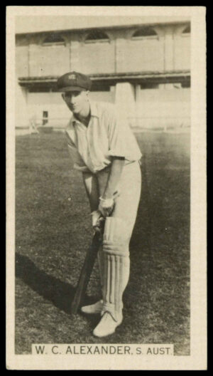 Wills Overseas - 'Cricket Season 1928-29' (1928) - W.C. Alexander (South Australia)