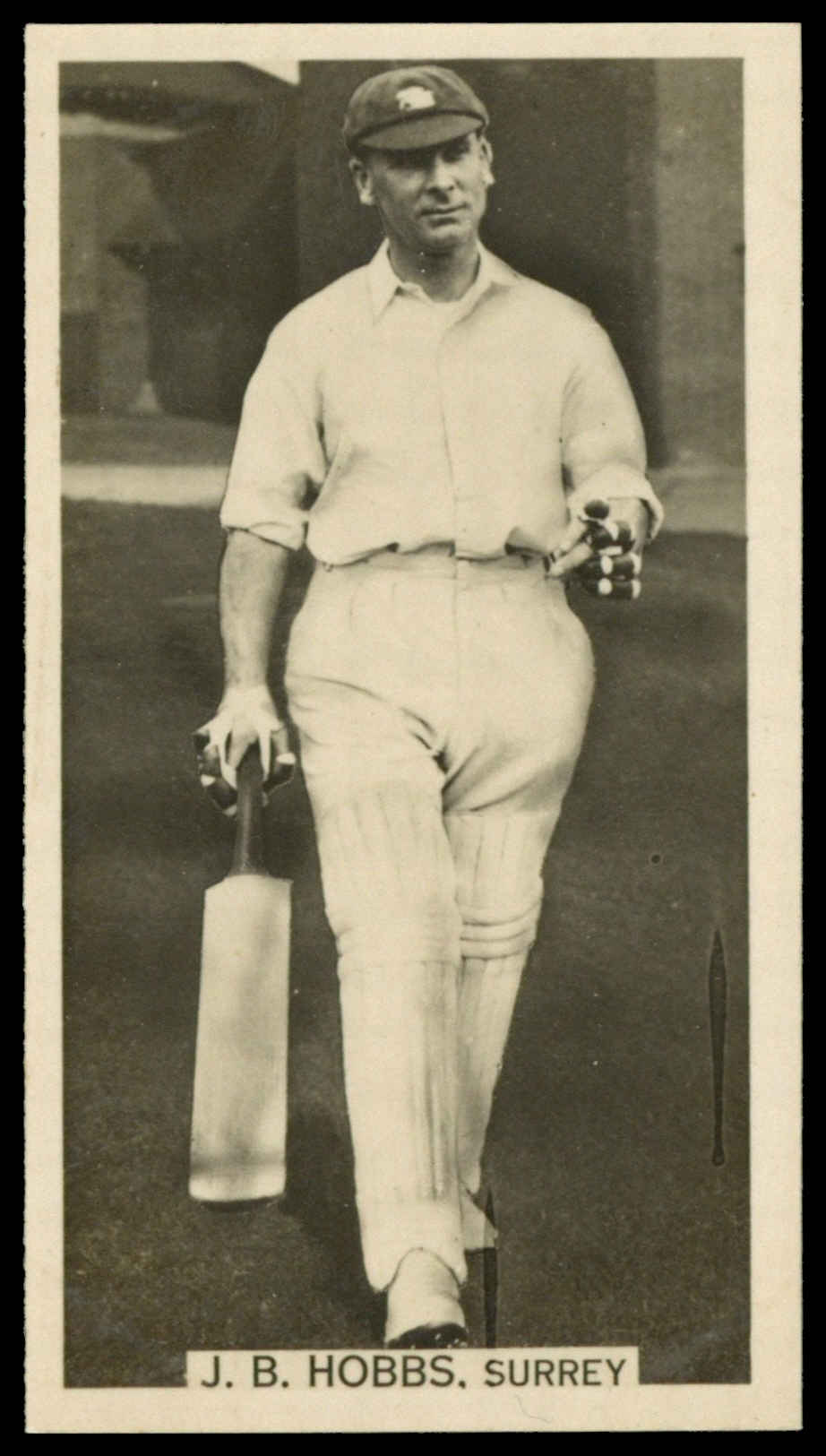Wills Overseas - 'Cricket Season 1928-29' (1928) - J.B. Hobbs (Surrey) Wills Overseas - 'Cricket Season 1928-29' (1928) - J.B. Hobbs (Surrey)