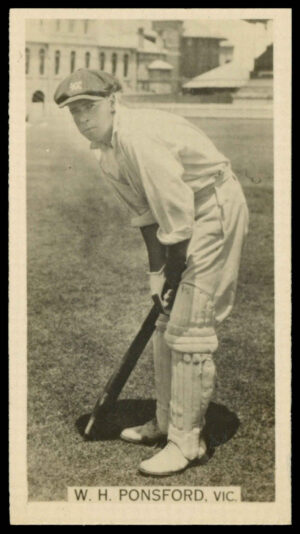 Wills Overseas - 'Cricket Season 1928-29' (1928) - W.H. Ponsford (Victoria)
