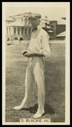 Wills Overseas - 'Cricket Season 1928-29' (1928) - D. Blackie (Victoria)