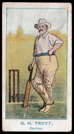 Wills (W.D. & H.O.) - 'Australian Club Cricketers (Green Back)' (1903) - Card #38 - G.H. Trott (Carlton)
