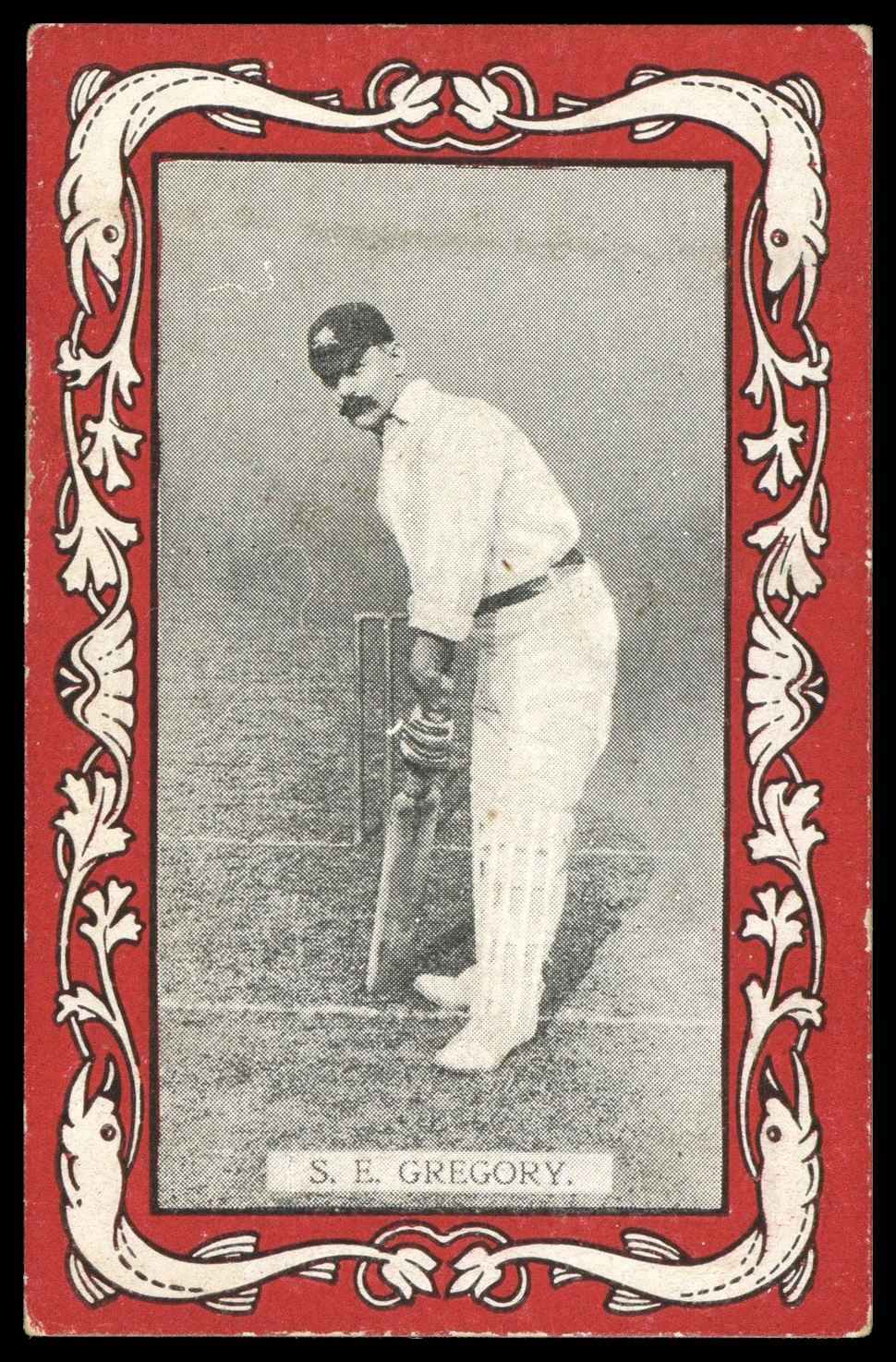 Wills - 'Australian & English Cricketers (Scarlet/Capstan)' (1909) - S.E. Gregory Wills - 'Australian & English Cricketers (Scarlet/Capstan)' (1909) - S.E. Gregory