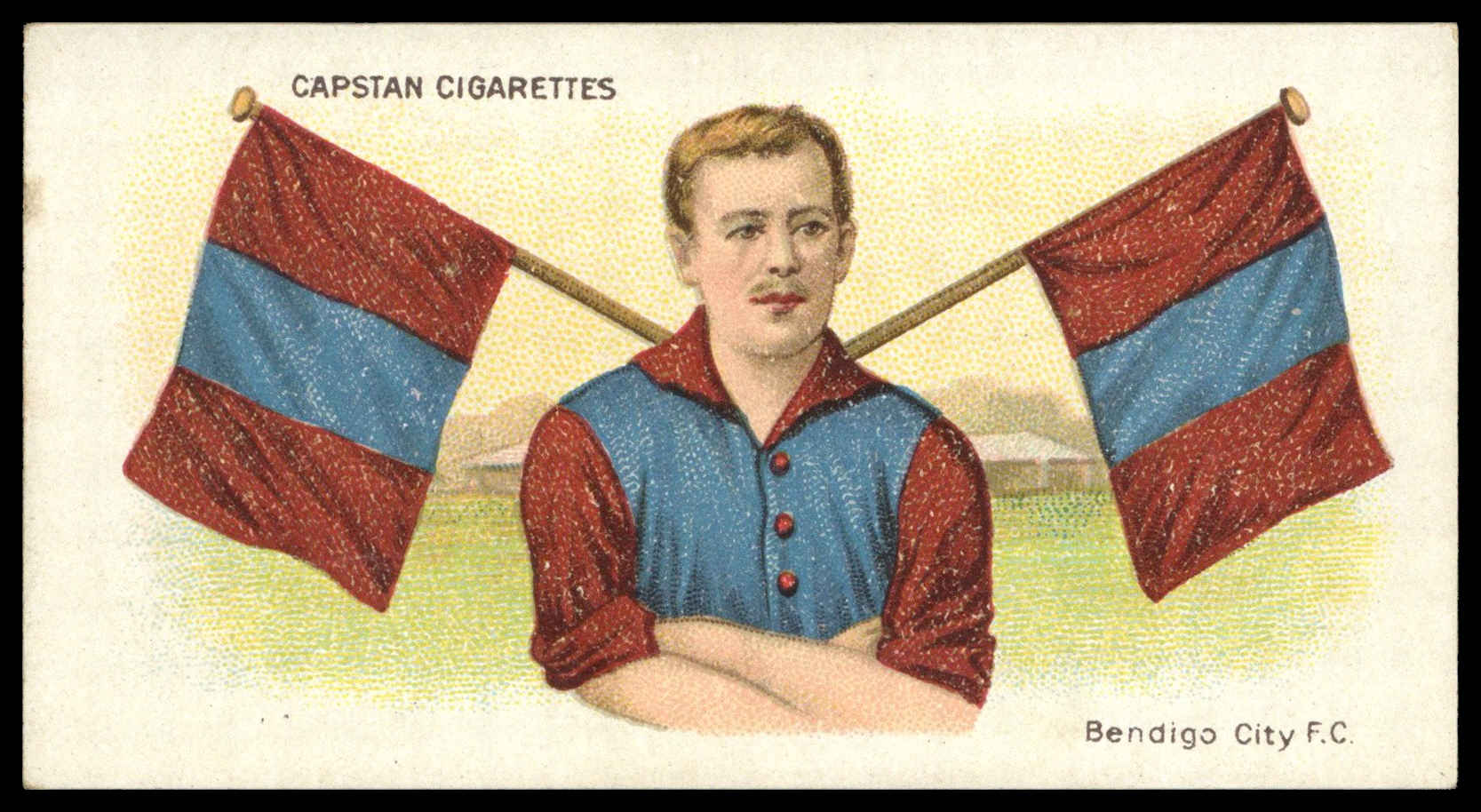 Wills Overseas - 'Football Club Colours & Flags (Capstan)' (1913) - Bendigo City F.C. Wills Overseas - 'Football Club Colours & Flags (Capstan)' (1913) - Bendigo City F.C.