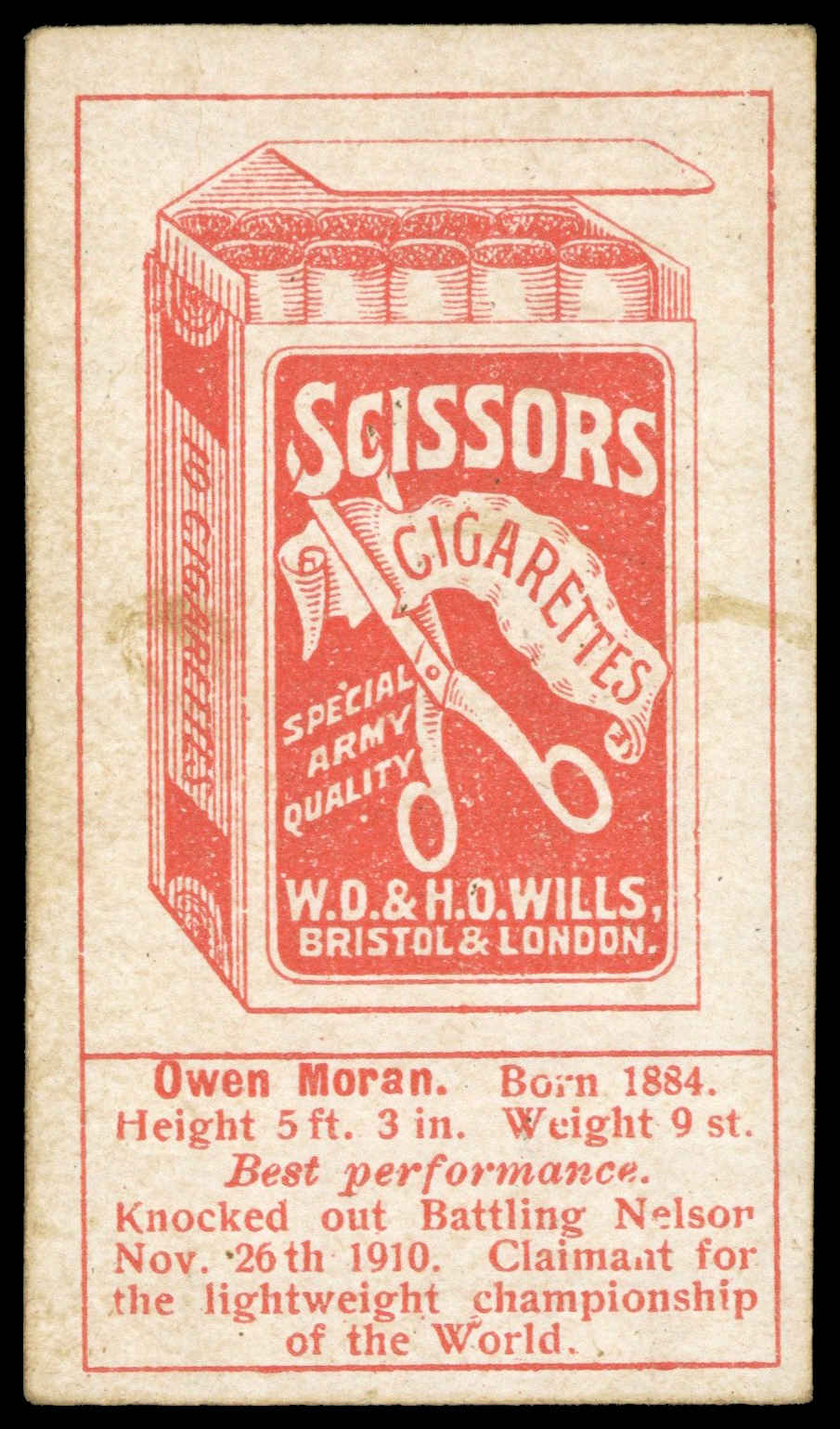 Wills - 'Boxers (Scissors)' (1911) - Owen Moran (British) Wills - 'Boxers (Scissors)' (1911) - Owen Moran (British)