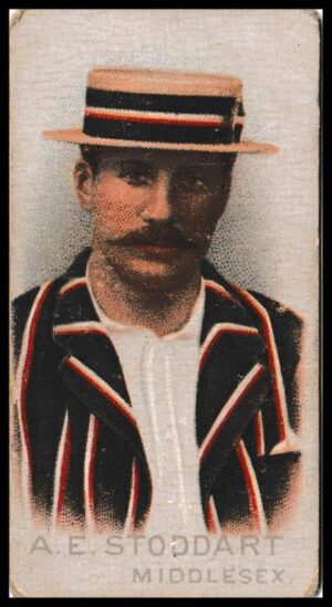 Wills (W.D. & H.O.) - 'Cricketers (1896)' - Card #44 - A.E. Stoddart (Middlesex)