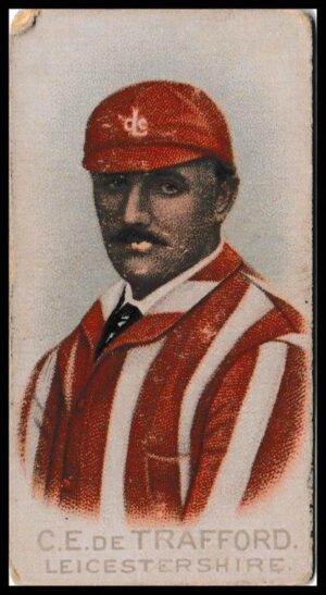 Wills (W.D. & H.O.) - 'Cricketers (1896)' - Card #47 - C.E. de Trafford (Leics)