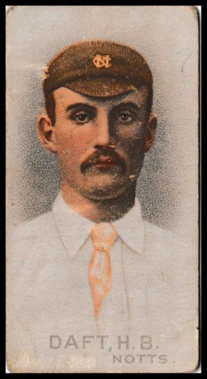 Wills (W.D. & H.O.) - 'Cricketers (1896)' - Card #8 - H.B. Daft (Notts)