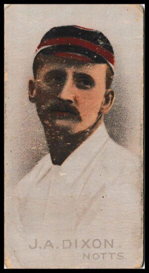 Wills (W.D. & H.O.) - 'Cricketers (1896)' - Card #9 - H.A. Dixon (Notts)
