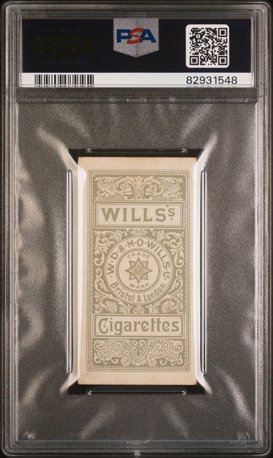 Wills - 'Cricketers' (1896) - W.G. Grace (Glocs) **PSA5** Wills - 'Cricketers' (1896) - W.G. Grace (Glocs) **PSA5**