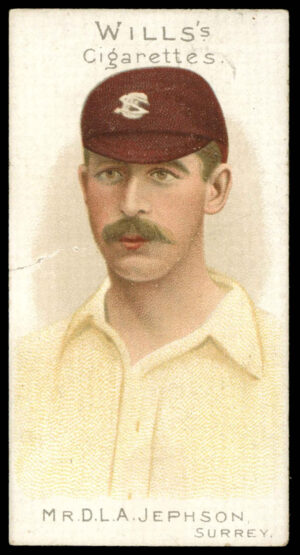 Wills - 'Cricketer Series 1901' (1901) - Mr. D.L.A. Jephson (Surrey) Wills - 'Cricketer Series 1901' (1901) - Mr. D.L.A. Jephson (Surrey)