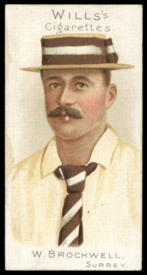 Wills - 'Cricketer Series 1901' (1901) - W. Brockwell (Surrey) Wills - 'Cricketer Series 1901' (1901) - W. Brockwell (Surrey)