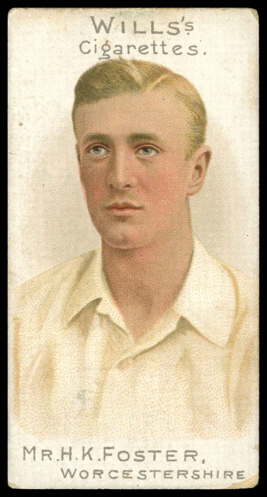 Wills - 'Cricketer Series 1901' (1901) - Mr. H.K. Foster (Worcestershire) Wills - 'Cricketer Series 1901' (1901) - Mr. H.K. Foster (Worcestershire)