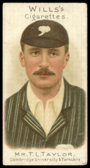 Wills - 'Cricketer Series 1901' (1901) - Mr. T.L. Taylor (Yorkshire/Cambridge University)