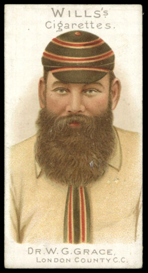 Wills - 'Cricketer Series 1901 (Vignette)' (1901) - Dr. W.G. Grace (London County CC) Wills - 'Cricketer Series 1901 (Vignette)' (1901) - Dr. W.G. Grace (London County CC)