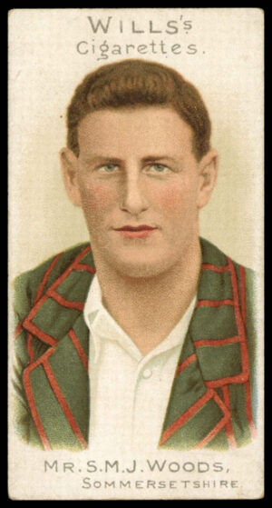 Wills - 'Cricketer Series 1901 (Vignette)' (1901) - Mr. S.M.J. Woods (Somersetshire) Wills - 'Cricketer Series 1901 (Vignette)' (1901) - Mr. S.M.J. Woods (Somersetshire)
