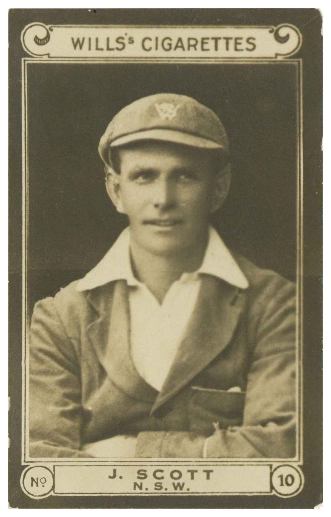 Wills - 'Cricketers (1926)' (1926) - J. Scott (N.S.W.) Wills - 'Cricketers (1926)' (1926) - J. Scott (N.S.W.)