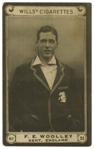 Wills - 'Cricketers (1926)' (1926) - F.E. Woolley (Kent) Wills - 'Cricketers (1926)' (1926) - F.E. Woolley (Kent)