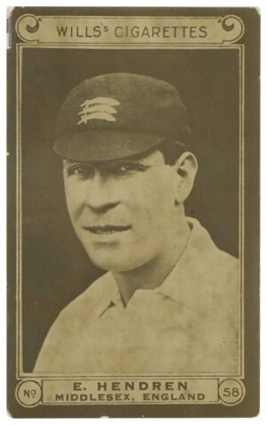 Wills - 'Cricketers (1926)' (1926) - E. Hendren (Middlesex)