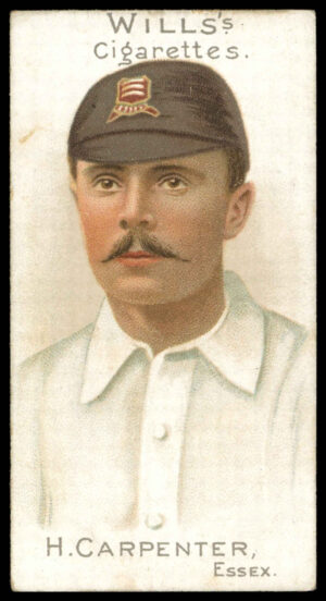 Wills - 'Cricketer Series 1901 (Vignette)' (1901) - H. Carpenter (Essex) Wills - 'Cricketer Series 1901 (Vignette)' (1901) - H. Carpenter (Essex)