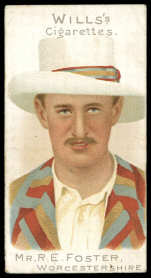 Wills - 'Cricketer Series 1901 (Vignette)' (1901) - Mr. R.E. Foster (Worcestershire)
