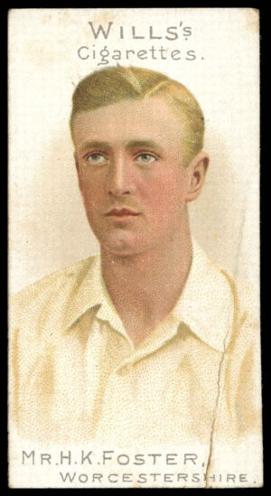 Wills - 'Cricketer Series 1901 (Vignette)' (1901) - Mr. H.K. Foster (Worcestershire)