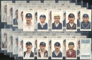 Wills - 'Cricketers' (1908) - Complete Set (Hobbs, Fry, Rhodes, Gunn, Foster etc)