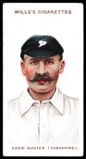 Wills (W.D. & H.O.) - 'Cricketers (Large S)' - (1908) - Card #12 - David Hunter (Yorks)