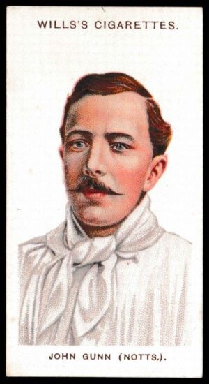 Wills (W.D. & H.O.) - 'Cricketers (Large S)' - (1908) - Card #13 - John Gunn (Notts)
