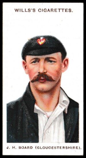Wills (W.D. & H.O.) - 'Cricketers (Large S)' - (1908) - Card #14 - J.H. Board (Gloucs)