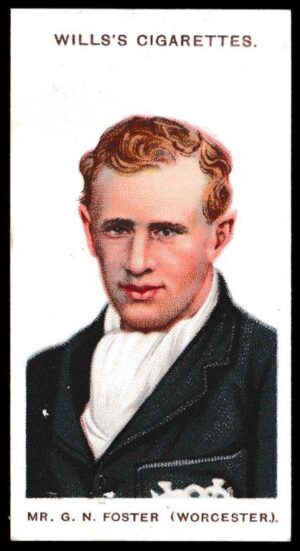 Wills (W.D. & H.O.) - 'Cricketers (Large S)' - (1908) - Card #17 - G.N. Foseter (Worcs)