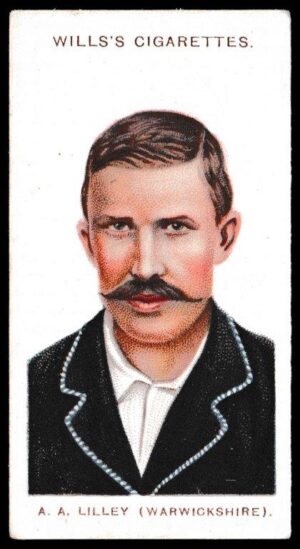Wills (W.D. & H.O.) - 'Cricketers (Large S)' - (1908) - Card #21 - A.A. Lilley (Warks)