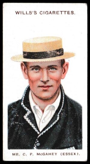 Wills (W.D. & H.O.) - 'Cricketers (Large S)' - (1908) - Card #3 - C.P. McGahey (Essex)