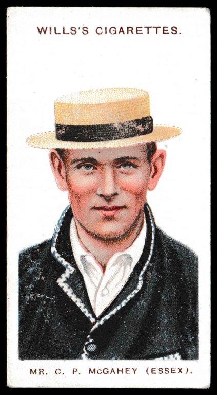 Wills (W.D. & H.O.) - 'Cricketers (Large S)' - (1908) - Card #3 - C.P. McGahey (Essex) Wills (W.D. & H.O.) - 'Cricketers (Large S)' - (1908) - Card #3 - C.P. McGahey (Essex)