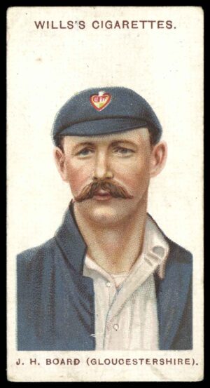 Wills (W.D. & H.O.) - 'Cricketers (Large S)'  #14 J.H. Board (Gloucs) (1908)