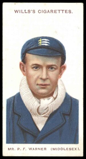 Wills (W.D. & H.O.) - 'Cricketers (Large S)'  #2 P.F. Warner (Middlesex) (1908)