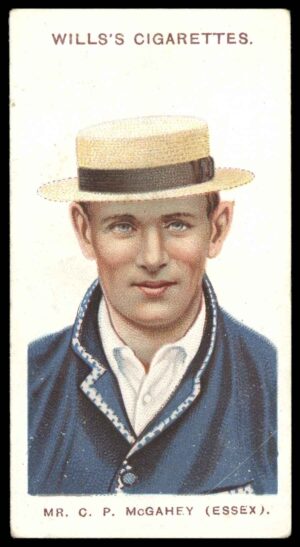 Wills (W.D. & H.O.) - 'Cricketers (Large S)'  #3 C.P. McGahey (Essex) (1908)