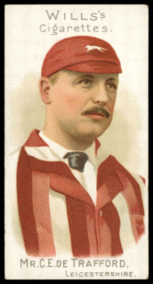 Wills - 'Cricketer Series 1901 (Vignette)' (1901) - Mr. C.E. De Trafford (Leics)