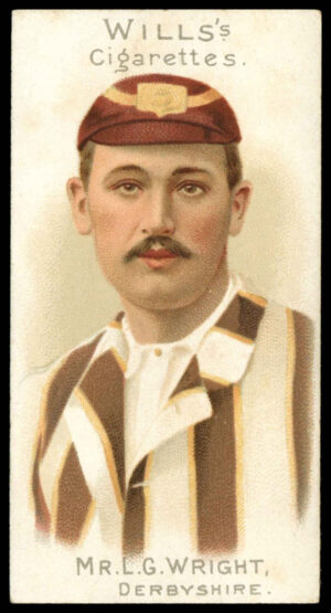 Wills - 'Cricketer Series 1901 (Vignette)' (1901) - Mr. L.G. Wright (Derbyshire)