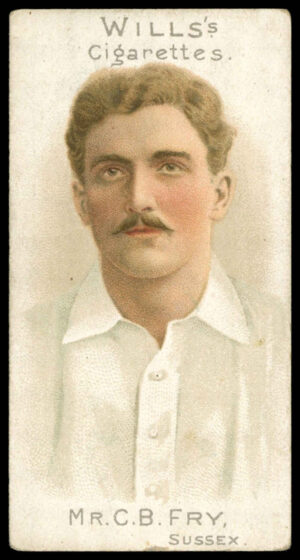 Wills - 'Cricketer Series 1901 (Vignette)' (1901) - Mr. C.B. Fry (Sussex) **PSA3**