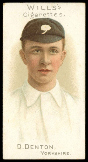 Wills - 'Cricketer Series 1901 (Vignette)' (1901) - D. Denton (Yorkshire)