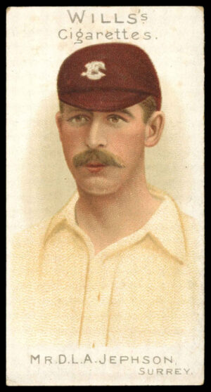 Wills - 'Cricketer Series 1901 (Vignette)' (1901) - Mr. D.L.A. Jephson (Surrey) Wills - 'Cricketer Series 1901 (Vignette)' (1901) - Mr. D.L.A. Jephson (Surrey)