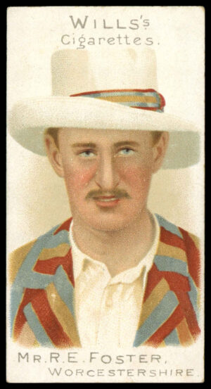 Wills - 'Cricketer Series 1901 (Vignette)' (1901) - Mr. R.E. Foster (Worcestershire)