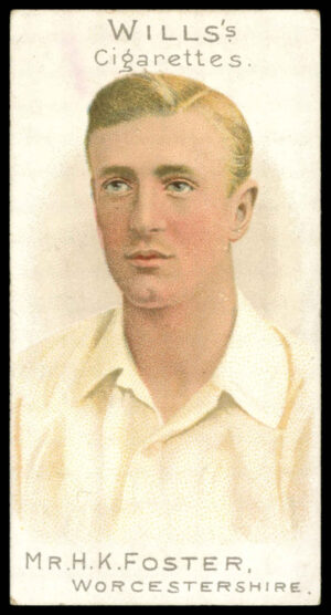 Wills - 'Cricketer Series 1901 (Vignette)' (1901) - Mr. H.K. Foster (Worcestershire)